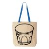 Natural Tote with Contrast-Color Handles Thumbnail