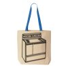 Natural Tote with Contrast-Color Handles Thumbnail