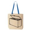 Natural Tote with Contrast-Color Handles Thumbnail