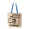 Natural Tote with Contrast-Color Handles Thumbnail
