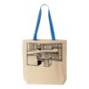 Natural Tote with Contrast-Color Handles Thumbnail