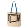 Natural Tote with Contrast-Color Handles Thumbnail
