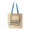 Natural Tote with Contrast-Color Handles Thumbnail