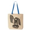 Natural Tote with Contrast-Color Handles Thumbnail