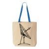 Natural Tote with Contrast-Color Handles Thumbnail