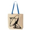 Natural Tote with Contrast-Color Handles Thumbnail