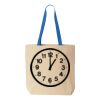 Natural Tote with Contrast-Color Handles Thumbnail