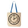 Natural Tote with Contrast-Color Handles Thumbnail