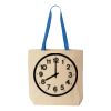 Natural Tote with Contrast-Color Handles Thumbnail