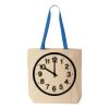 Natural Tote with Contrast-Color Handles Thumbnail