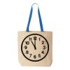 Natural Tote with Contrast-Color Handles Thumbnail
