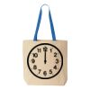 Natural Tote with Contrast-Color Handles Thumbnail