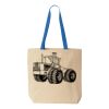 Natural Tote with Contrast-Color Handles Thumbnail