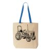 Natural Tote with Contrast-Color Handles Thumbnail