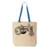 Natural Tote with Contrast-Color Handles Thumbnail