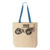 Natural Tote with Contrast-Color Handles Thumbnail