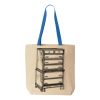Natural Tote with Contrast-Color Handles Thumbnail