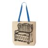 Natural Tote with Contrast-Color Handles Thumbnail