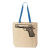Natural Tote with Contrast-Color Handles Thumbnail