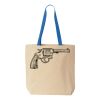 Natural Tote with Contrast-Color Handles Thumbnail