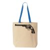 Natural Tote with Contrast-Color Handles Thumbnail