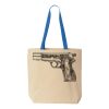 Natural Tote with Contrast-Color Handles Thumbnail
