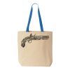 Natural Tote with Contrast-Color Handles Thumbnail