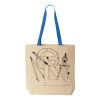 Natural Tote with Contrast-Color Handles Thumbnail
