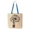 Natural Tote with Contrast-Color Handles Thumbnail