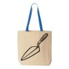 Natural Tote with Contrast-Color Handles Thumbnail