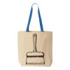 Natural Tote with Contrast-Color Handles Thumbnail