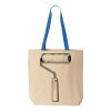 Natural Tote with Contrast-Color Handles Thumbnail