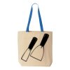 Natural Tote with Contrast-Color Handles Thumbnail