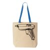 Natural Tote with Contrast-Color Handles Thumbnail