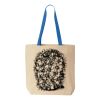Natural Tote with Contrast-Color Handles Thumbnail