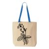 Natural Tote with Contrast-Color Handles Thumbnail