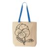 Natural Tote with Contrast-Color Handles Thumbnail
