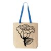 Natural Tote with Contrast-Color Handles Thumbnail
