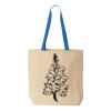 Natural Tote with Contrast-Color Handles Thumbnail
