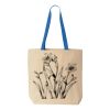 Natural Tote with Contrast-Color Handles Thumbnail