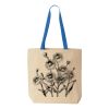 Natural Tote with Contrast-Color Handles Thumbnail