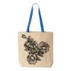 Natural Tote with Contrast-Color Handles Thumbnail