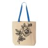 Natural Tote with Contrast-Color Handles Thumbnail