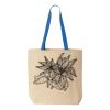 Natural Tote with Contrast-Color Handles Thumbnail