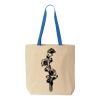 Natural Tote with Contrast-Color Handles Thumbnail