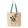 Natural Tote with Contrast-Color Handles Thumbnail