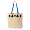 Natural Tote with Contrast-Color Handles Thumbnail