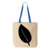 Natural Tote with Contrast-Color Handles Thumbnail