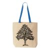 Natural Tote with Contrast-Color Handles Thumbnail