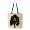 Natural Tote with Contrast-Color Handles Thumbnail